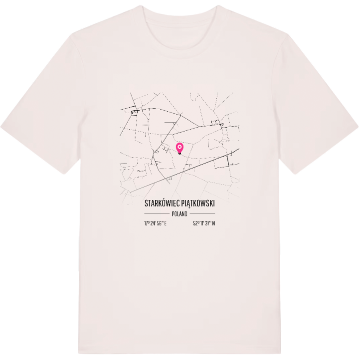 Starkówiec Piątkowski map t-shirt – t-shirt from PinShirt