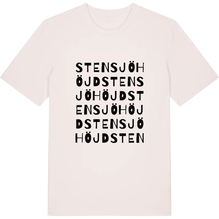 Stensjöhöjd wordplay t-shirt – t-shirt from PinShirt