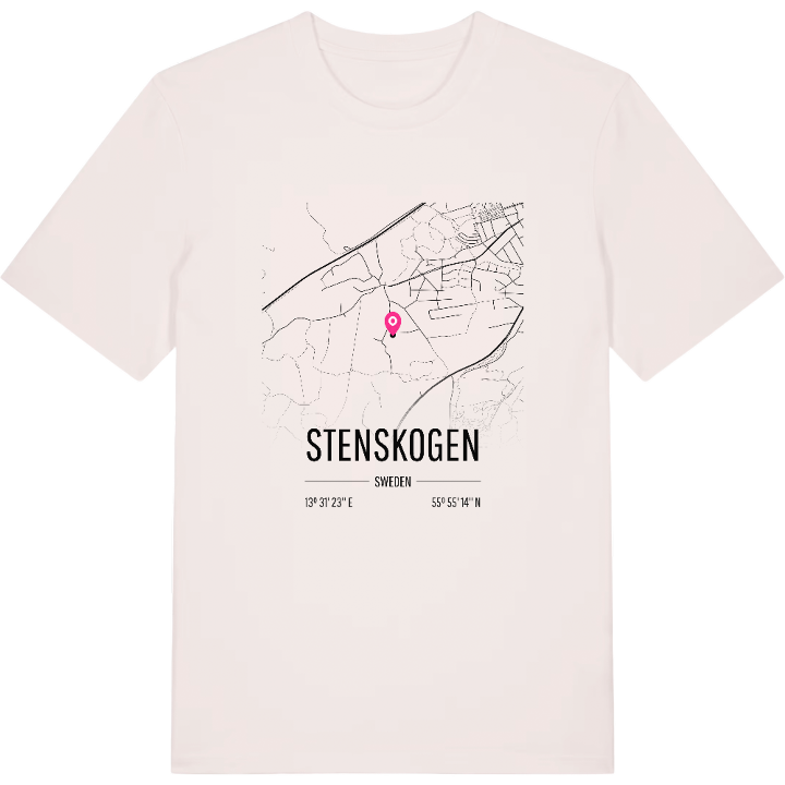 Stenskogen map t-shirt – t-shirt from PinShirt