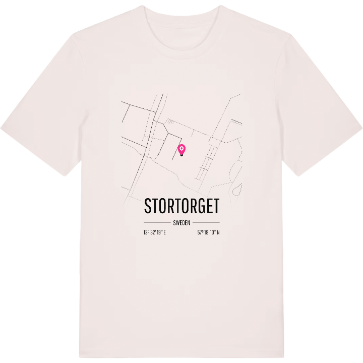 Stortorget map t-shirt – t-shirt from PinShirt