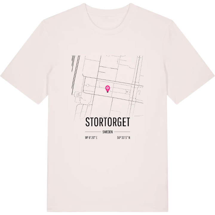 Stortorget map t-shirt – t-shirt from PinShirt