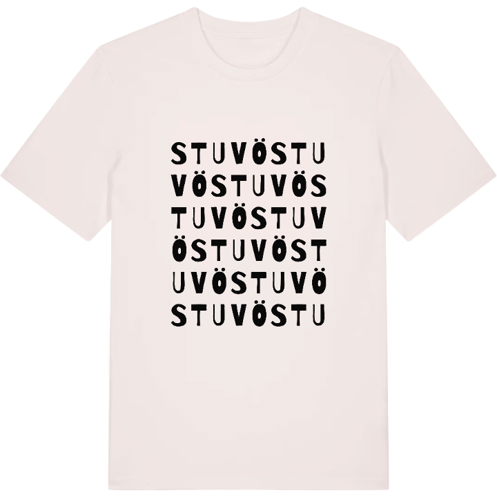 Stuvö wordplay t-shirt – t-shirt from PinShirt