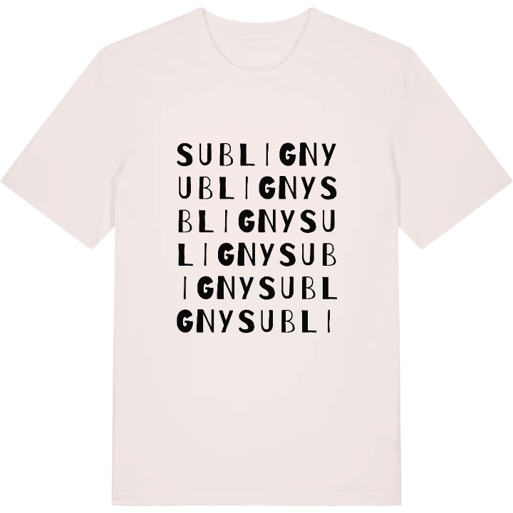 Subligny wordplay t-shirt – t-shirt from PinShirt