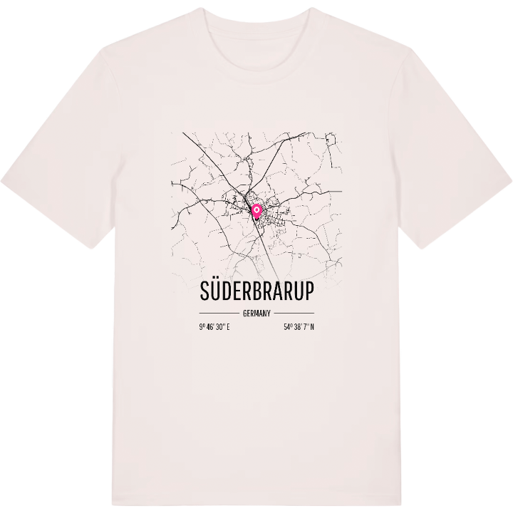 Süderbrarup map t-shirt – t-shirt from PinShirt