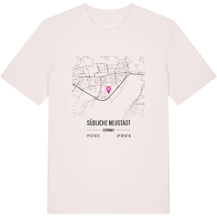 Südliche Neustadt map t-shirt – t-shirt from PinShirt