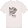 Suffolk map t-shirt