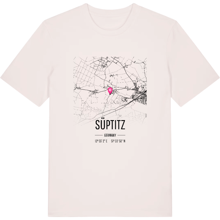 Süptitz map t-shirt – t-shirt from PinShirt