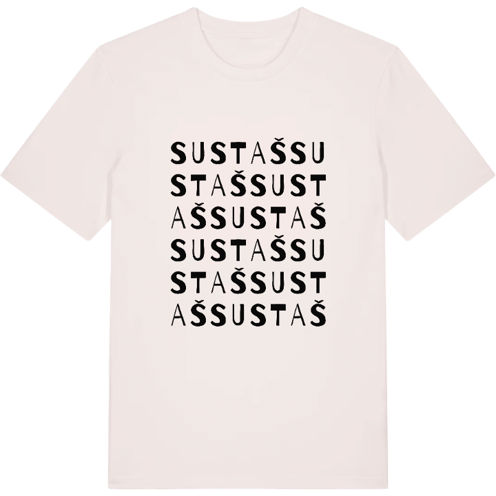 Sustaš wordplay t-shirt – t-shirt from PinShirt