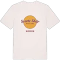 Svarte skär cirkel t-shirt