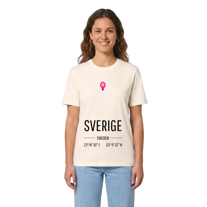Sverige map t-shirt – t-shirt from PinShirt