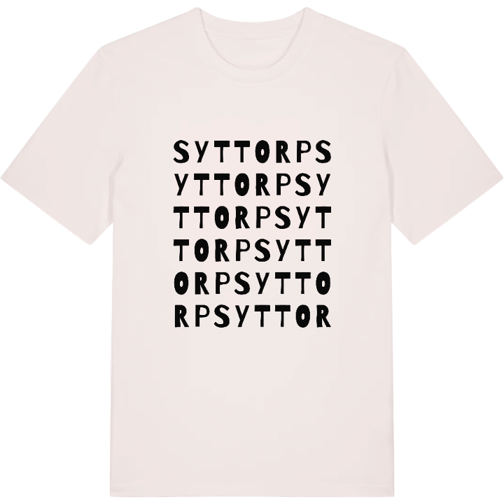 Syttorp wordplay t-shirt – t-shirt from PinShirt