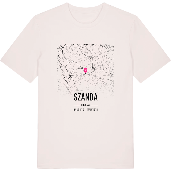 Szanda map t-shirt – t-shirt from PinShirt