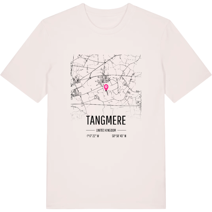 Tangmere map t-shirt – t-shirt from PinShirt
