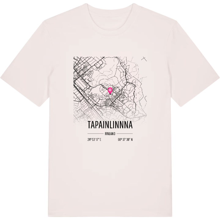 Tapainlinnna map t-shirt – t-shirt from PinShirt