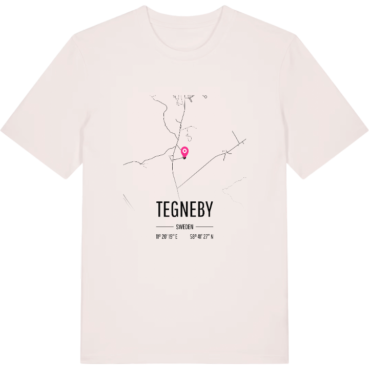 Tegneby map t-shirt – t-shirt from PinShirt