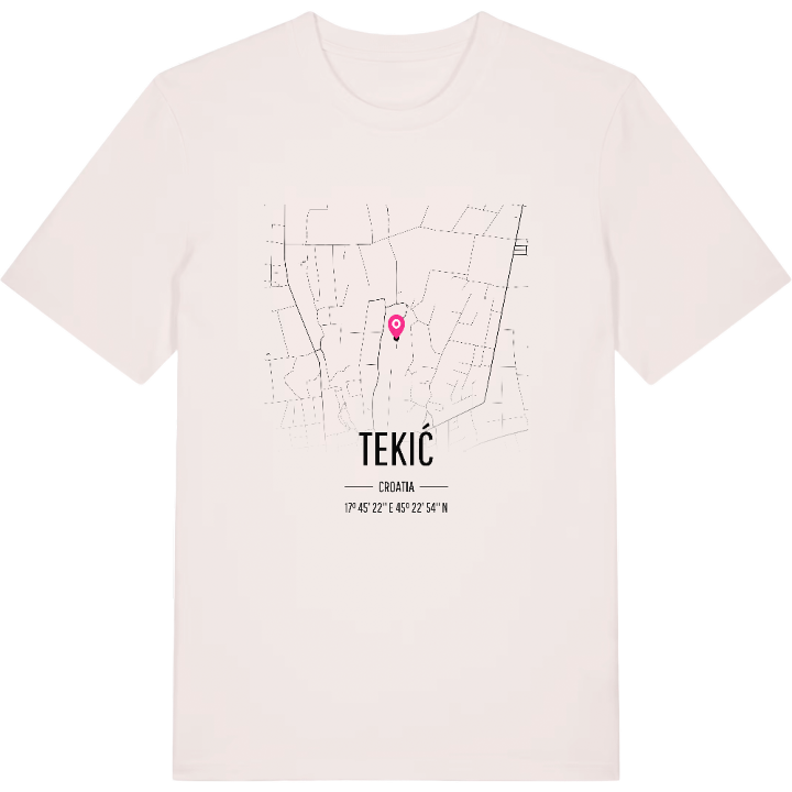 Tekić map t-shirt – t-shirt from PinShirt
