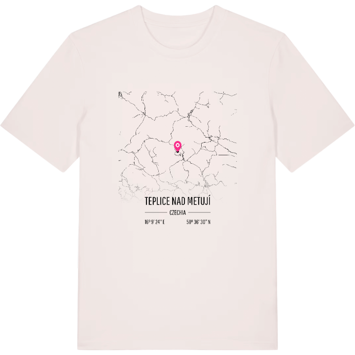 Teplice nad Metují map t-shirt – t-shirt from PinShirt