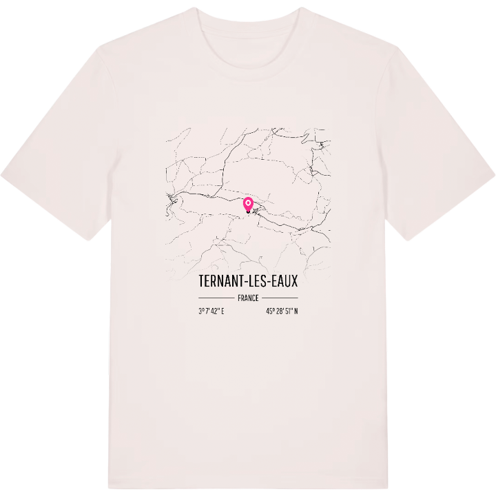 Ternant-les-Eaux map t-shirt – t-shirt from PinShirt