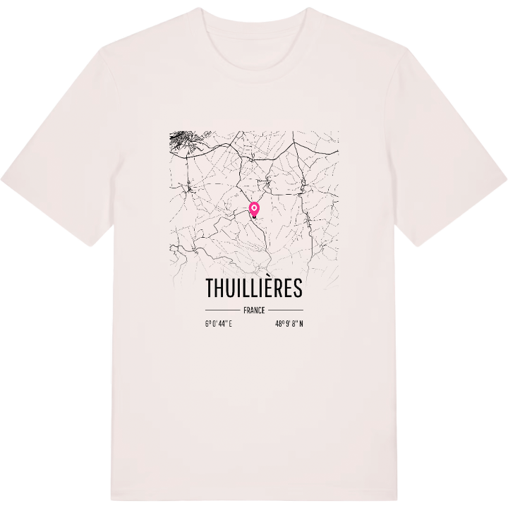 Thuillières map t-shirt – t-shirt from PinShirt