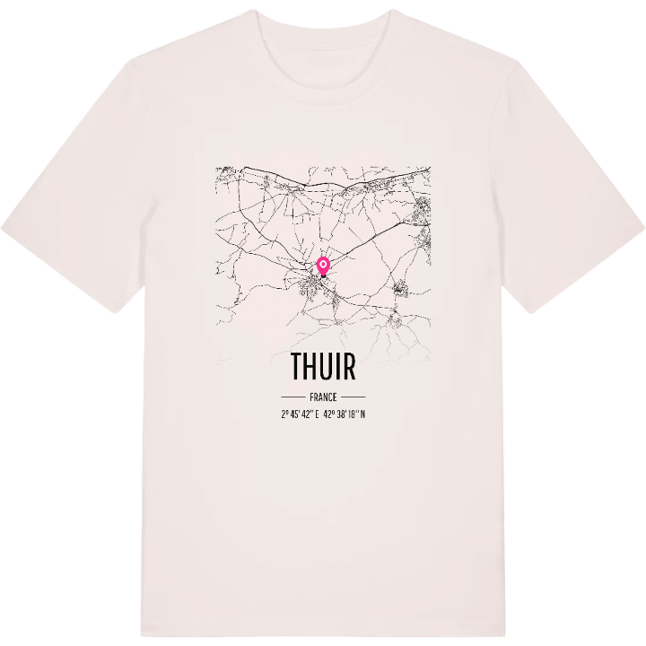 Thuir map t-shirt – t-shirt from PinShirt