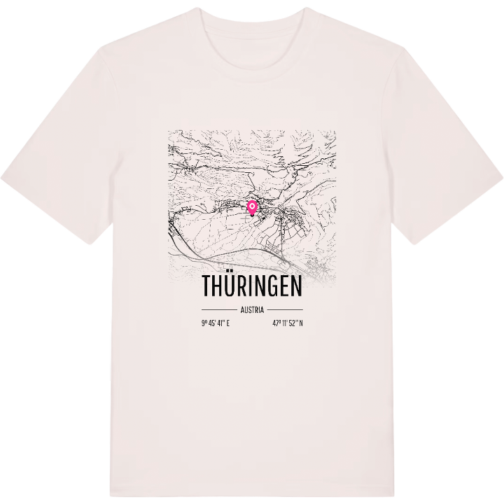 Thüringen map t-shirt – t-shirt from PinShirt