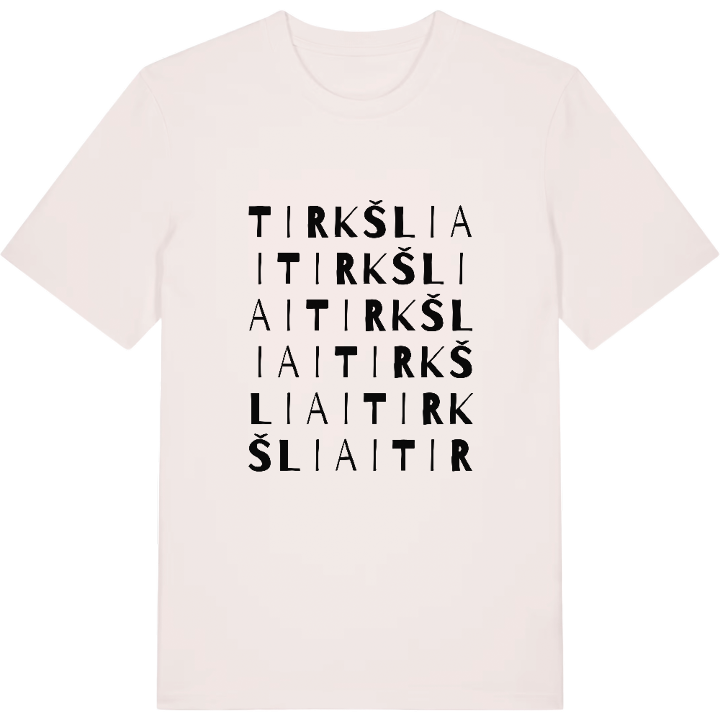 Tirkšliai wordplay t-shirt – t-shirt from PinShirt