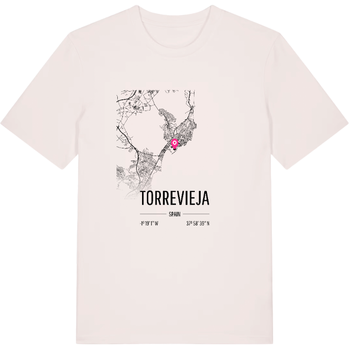 Torrevieja map t-shirt – t-shirt from PinShirt