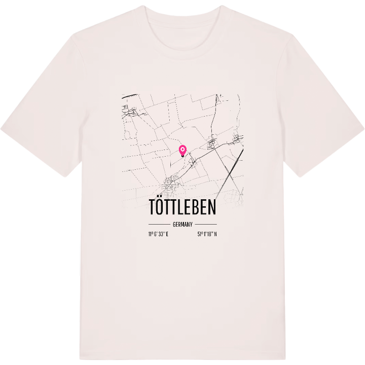 Töttleben map t-shirt – t-shirt from PinShirt