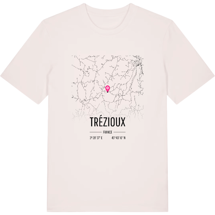 Trézioux map t-shirt – t-shirt from PinShirt