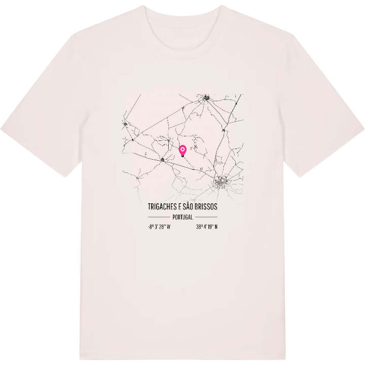 Trigaches e São Brissos map t-shirt – t-shirt from PinShirt