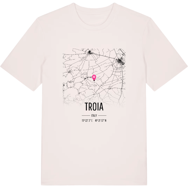 Troia map t-shirt – t-shirt from PinShirt