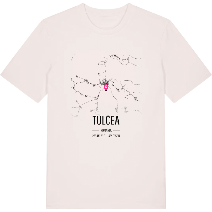 Tulcea map t-shirt – t-shirt from PinShirt