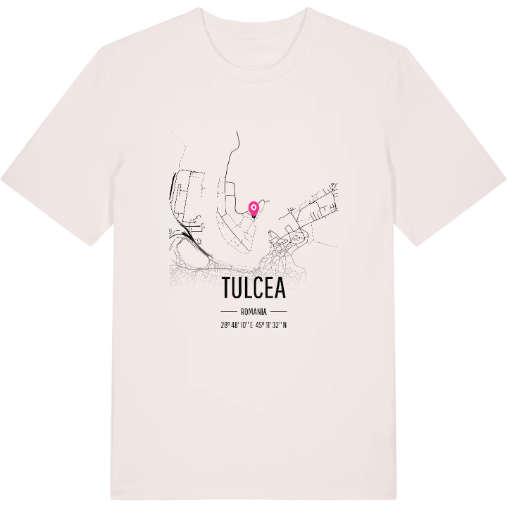 Tulcea map t-shirt – t-shirt from PinShirt