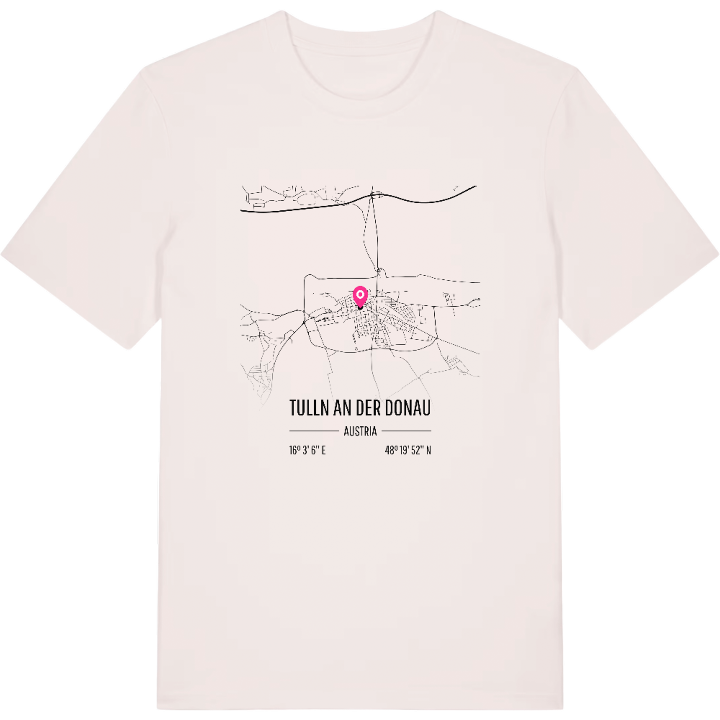 Tulln an der Donau map t-shirt – t-shirt from PinShirt