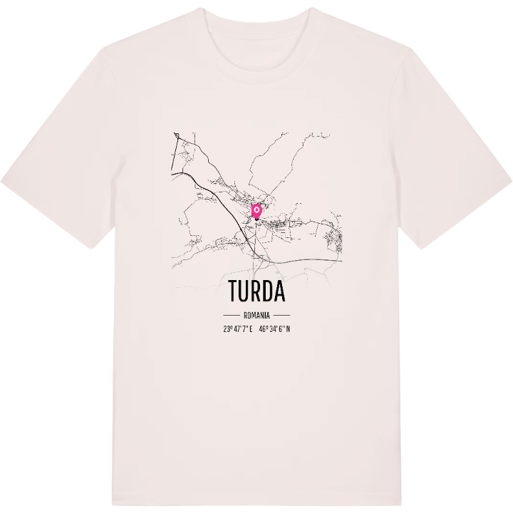 Turda map t-shirt – t-shirt from PinShirt