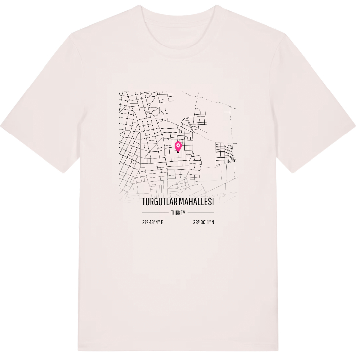 Turgutlar Mahallesi map t-shirt – t-shirt from PinShirt