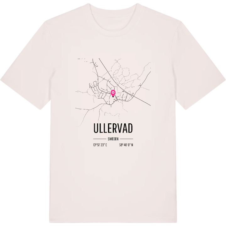 Ullervad map t-shirt – t-shirt from PinShirt