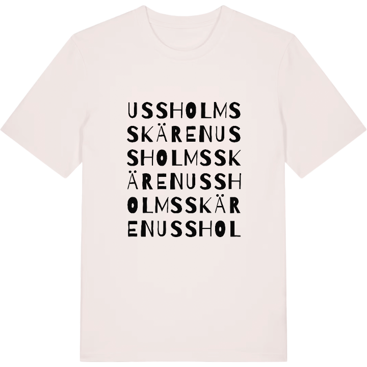 Ussholmsskären wordplay t-shirt – t-shirt from PinShirt