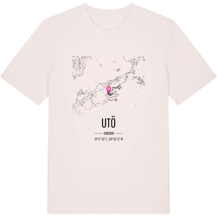 Utö map t-shirt – t-shirt from PinShirt