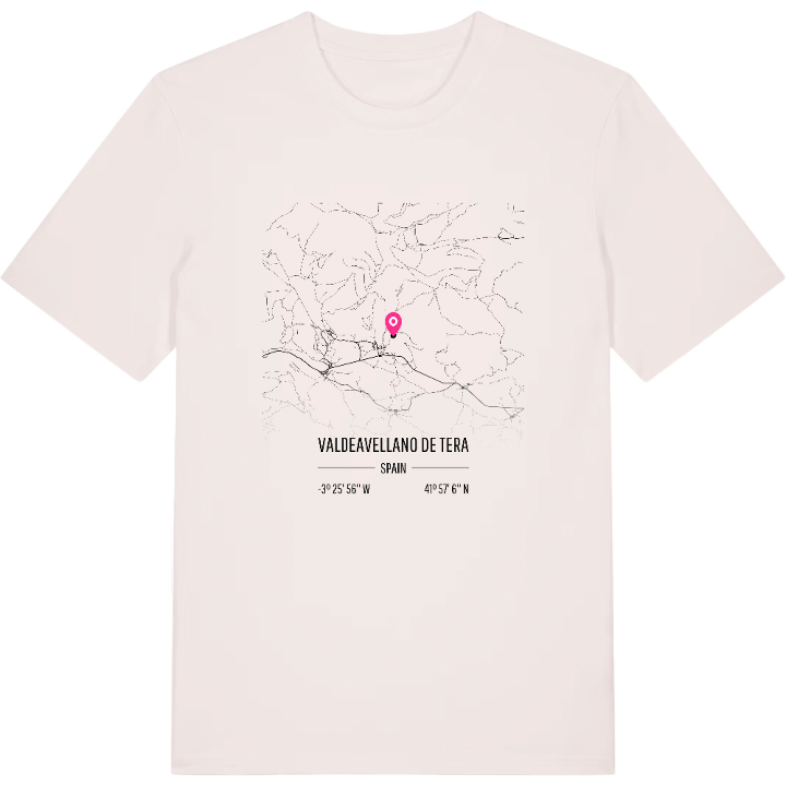 Valdeavellano de Tera map t-shirt – t-shirt from PinShirt