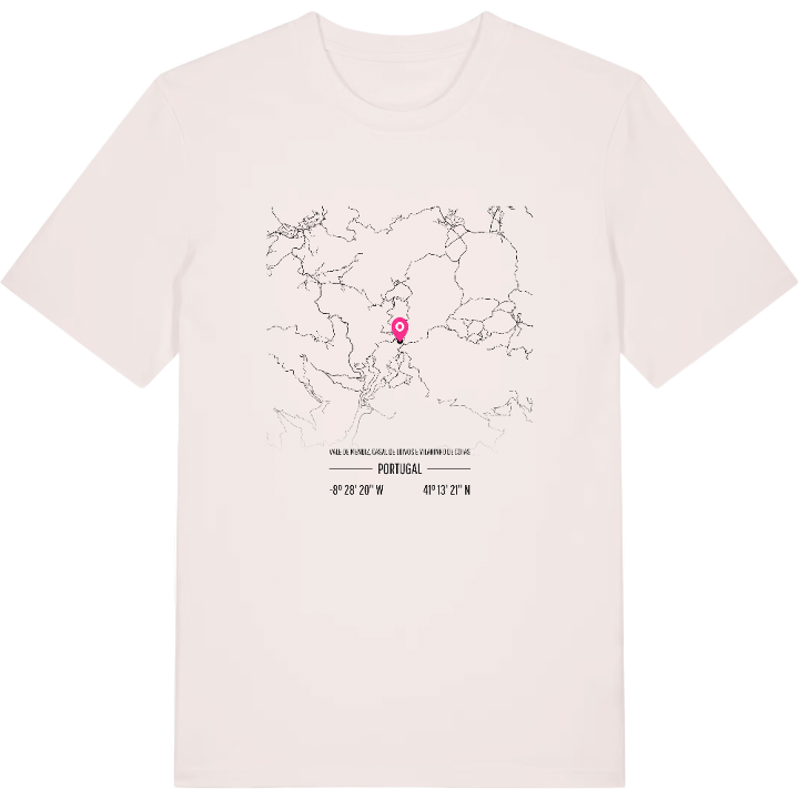 Vale de Mendiz, Casal de Loivos e Vilarinho de Cotas map t-shirt – t-shirt from PinShirt