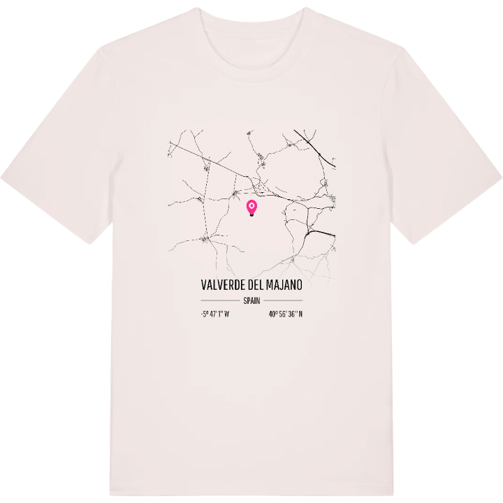 Valverde del Majano map t-shirt – t-shirt from PinShirt