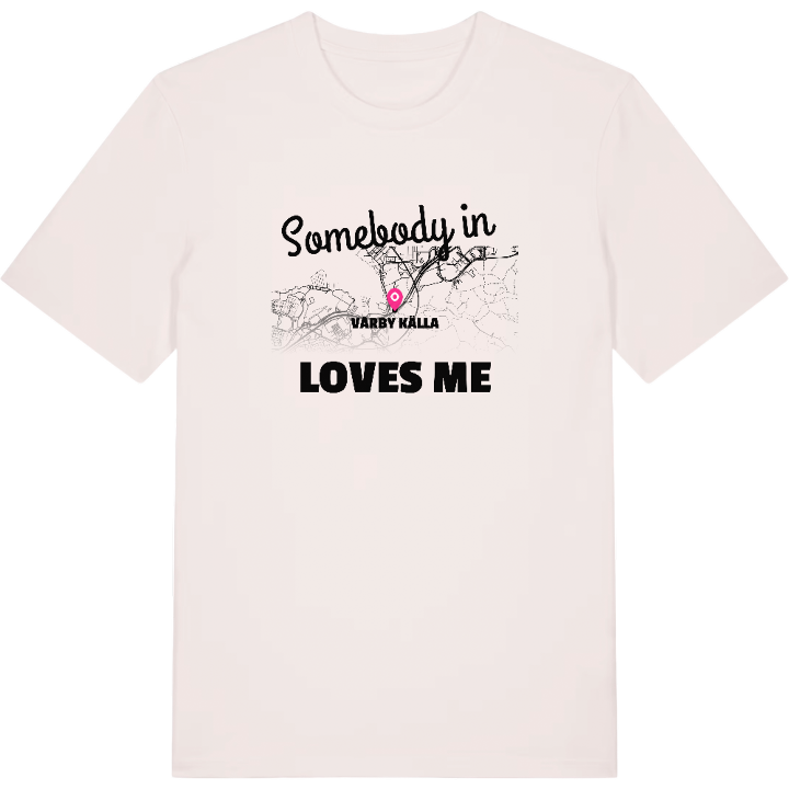 Someone in Vårby källa loves me t-shirt – t-shirt from PinShirt