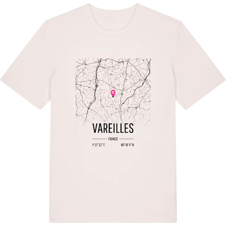 Vareilles map t-shirt – t-shirt from PinShirt