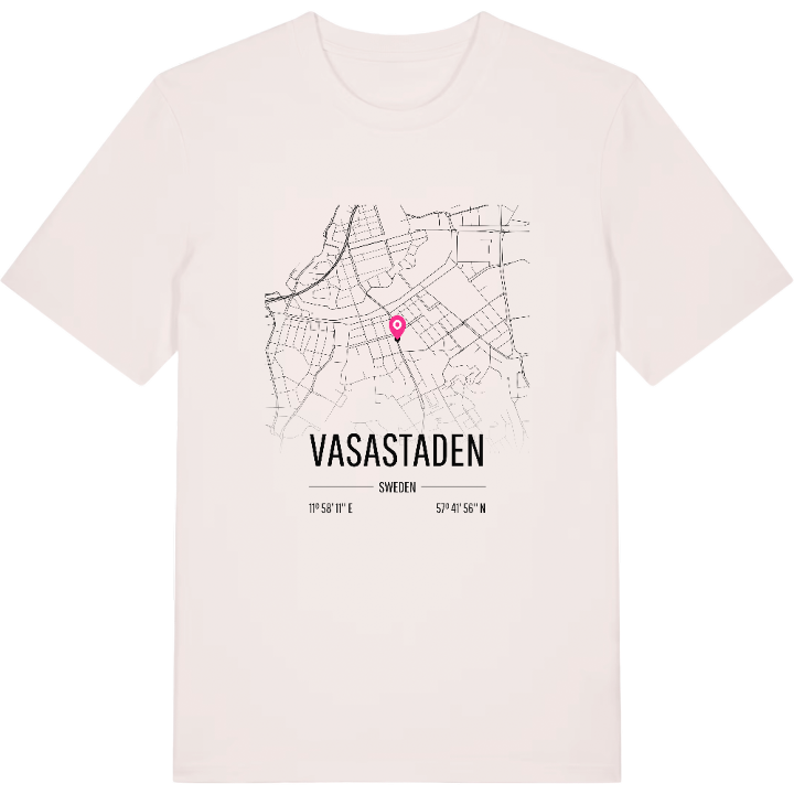 Vasastaden map t-shirt – t-shirt from PinShirt