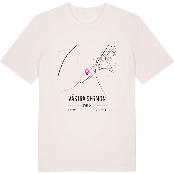 Västra Segmon map t-shirt – t-shirt from PinShirt