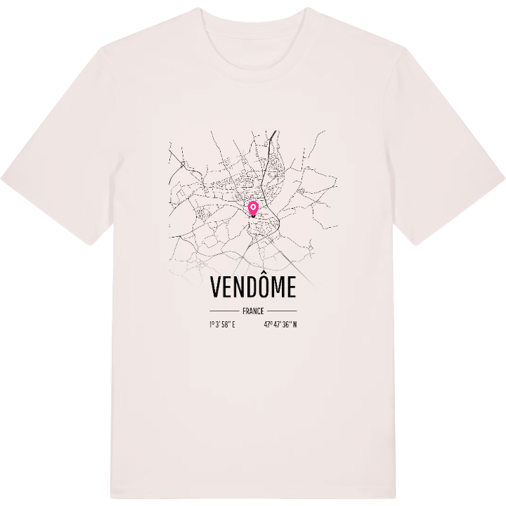 Vendôme map t-shirt – t-shirt from PinShirt