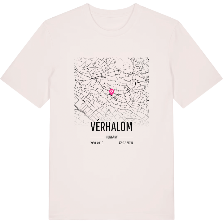 Vérhalom map t-shirt – t-shirt from PinShirt