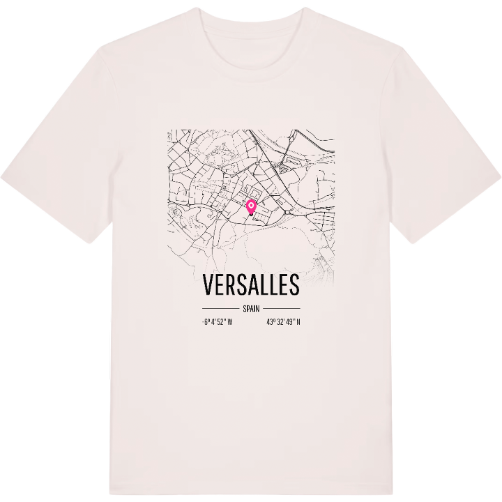 Versalles map t-shirt – t-shirt from PinShirt