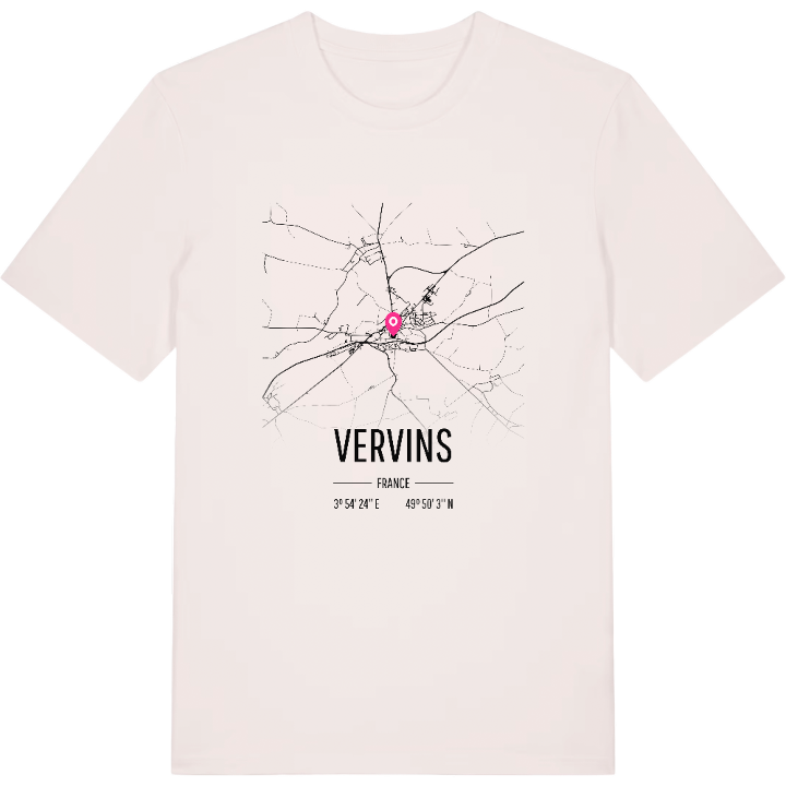 Vervins map t-shirt – t-shirt from PinShirt
